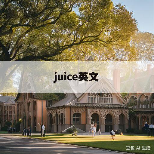 juice英文(juice英文怎么读语音)