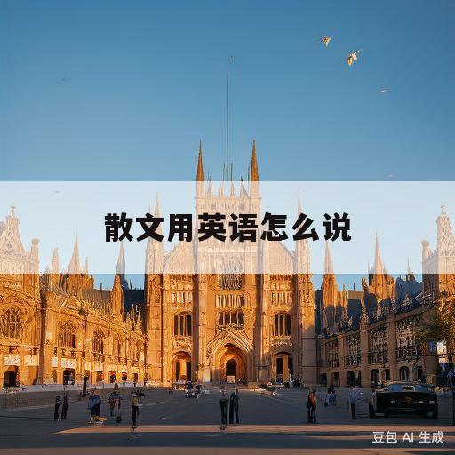 散文用英语怎么说(散文英语怎么说essay)