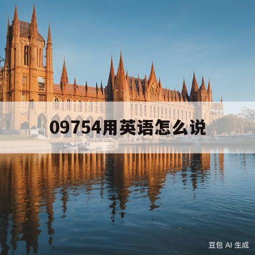 09754用英语怎么说(8604275用英语怎么说)