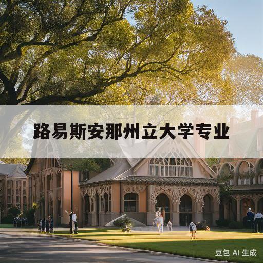 路易斯安那州立大学专业(路易斯安娜州立大学怎么样)