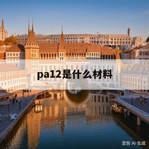 pa12是什么材料(pa12材料耐高温多少度)