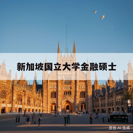 新加坡国立大学金融硕士(新加坡国立大学金融硕士申请时间)