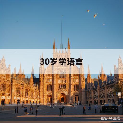 30岁学语言(三十岁学语言还来得及吗)