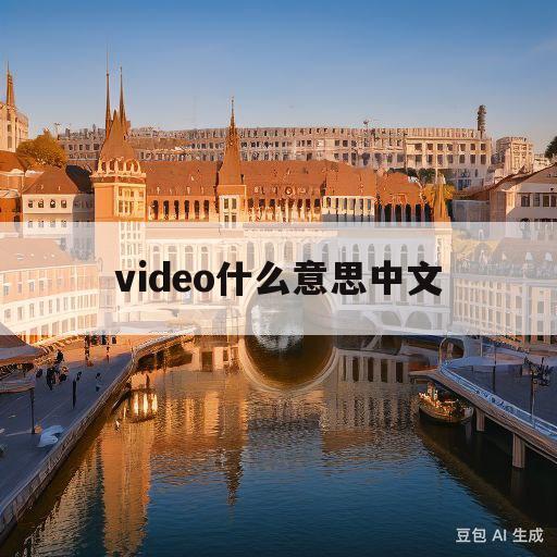 video什么意思中文(video什么意思中文翻译成为)