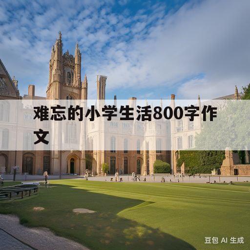 难忘的小学生活800字作文(难忘的小学生活800字作文让真一件事感动)