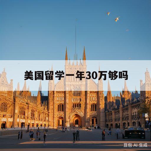 美国留学一年30万够吗(去美国读大学一年要多少钱)