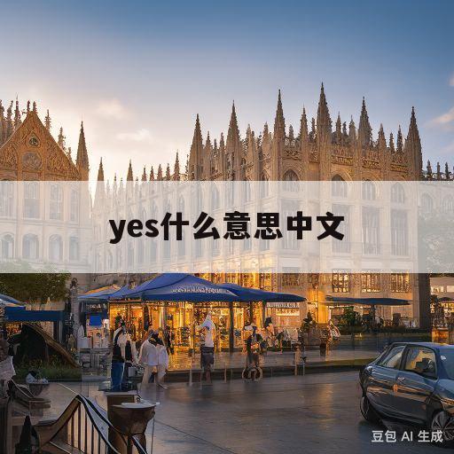 yes什么意思中文(yes什么意思中文翻译)