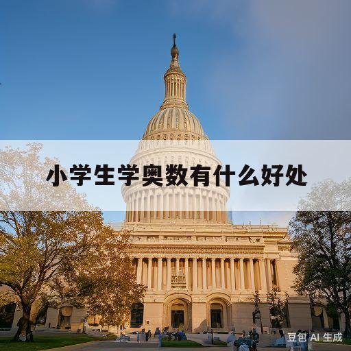 小学生学奥数有什么好处(小学生学奥数对数学有帮助吗)