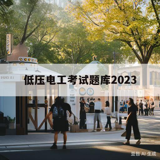 低压电工考试题库2023(低压电工考试题库2023百度云)